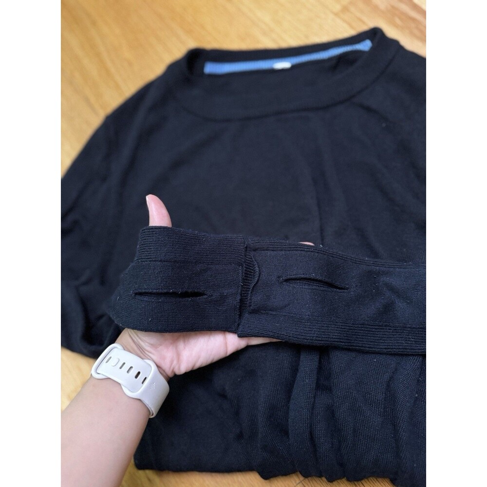 Lululemon Bring It Backbend Sweater Cashmere Blend Bamboo Black Size S 4-6 - Picture 8 of 16
